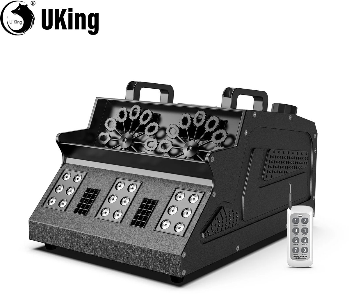 UKing - Led Licht met Rook en Bubbles -   - Fogg - Mist - Bubbels - Bellenblaasmachine